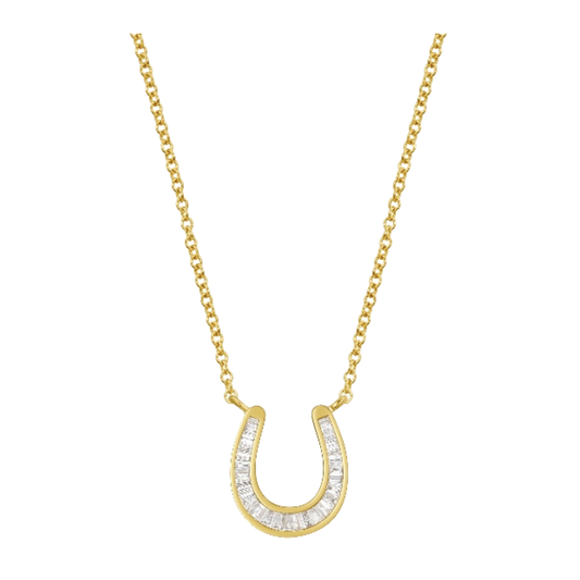 Diamond Horseshoe Necklace