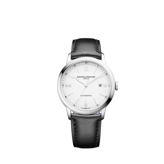 42mm Classima Watch with Matte White Dial