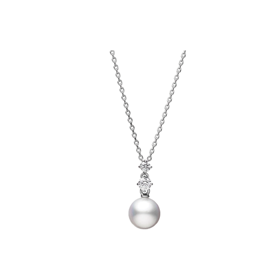 6.75mm Akoya Pearl Drop Pendant Necklace