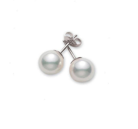 Akoya Pearl Stud Earrings A 6x6.5mm