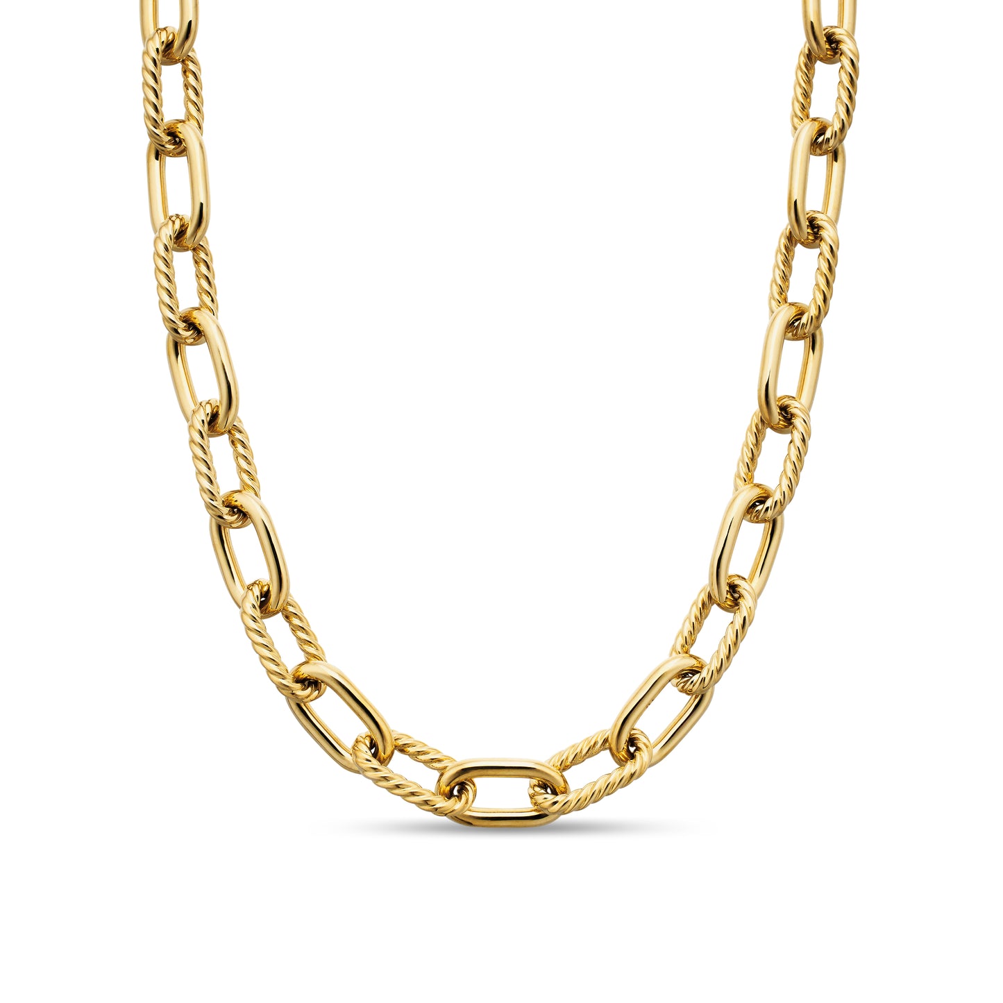 DY Madison® Chain Necklace in 18K Yellow Gold, 11mm