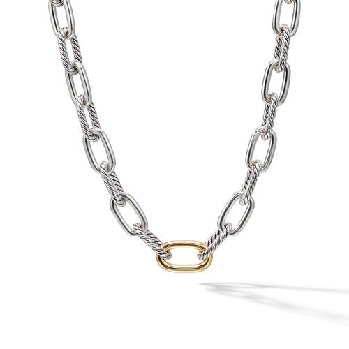 DY Madison Medium Necklace with 18K Gold, 11mm
