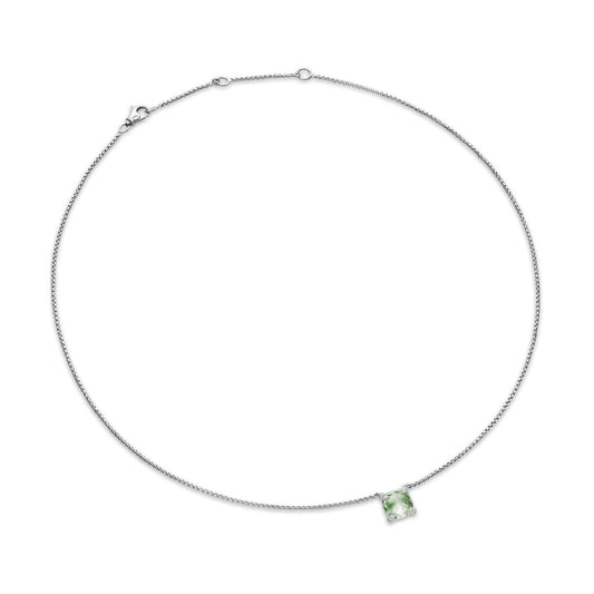 Chatelaine® Pendant Necklace with Prasiolite and Diamonds