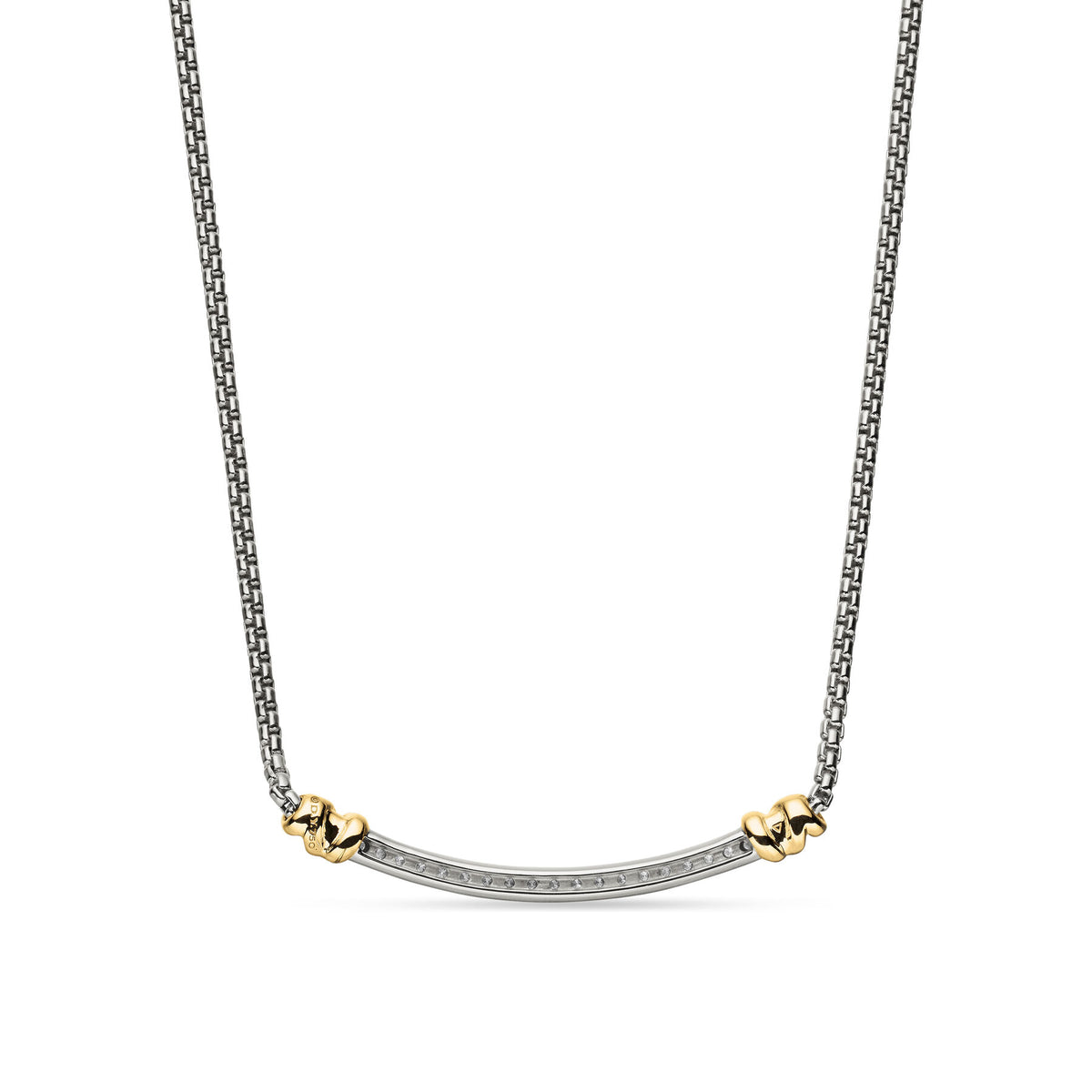 Petite Helena Station Necklace with 18K Yellow Gold and Diamonds