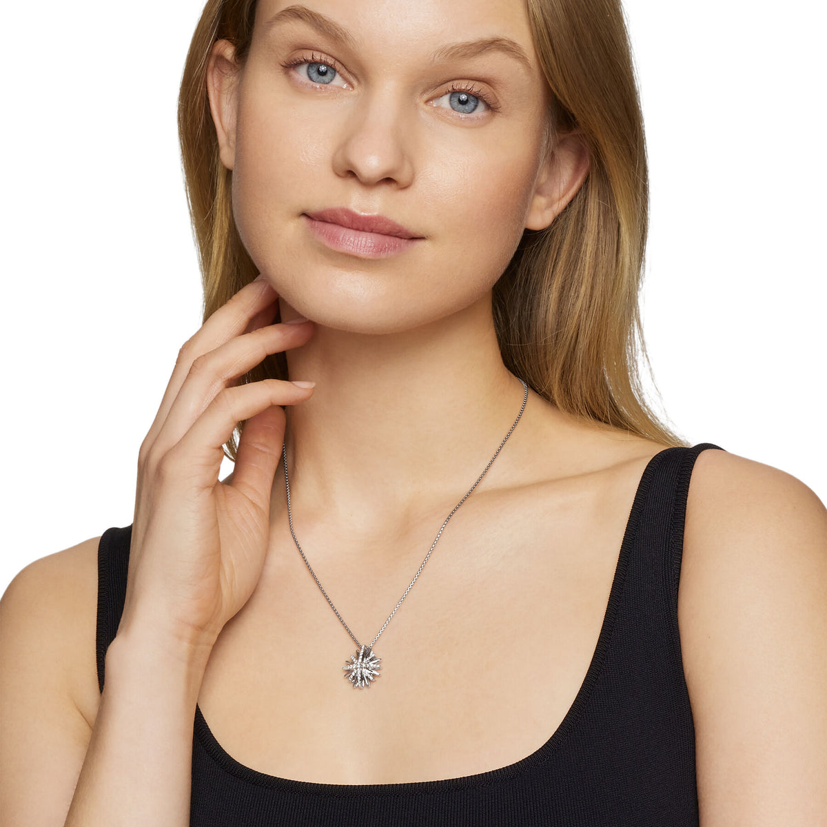 Starburst Pendant with Diamonds