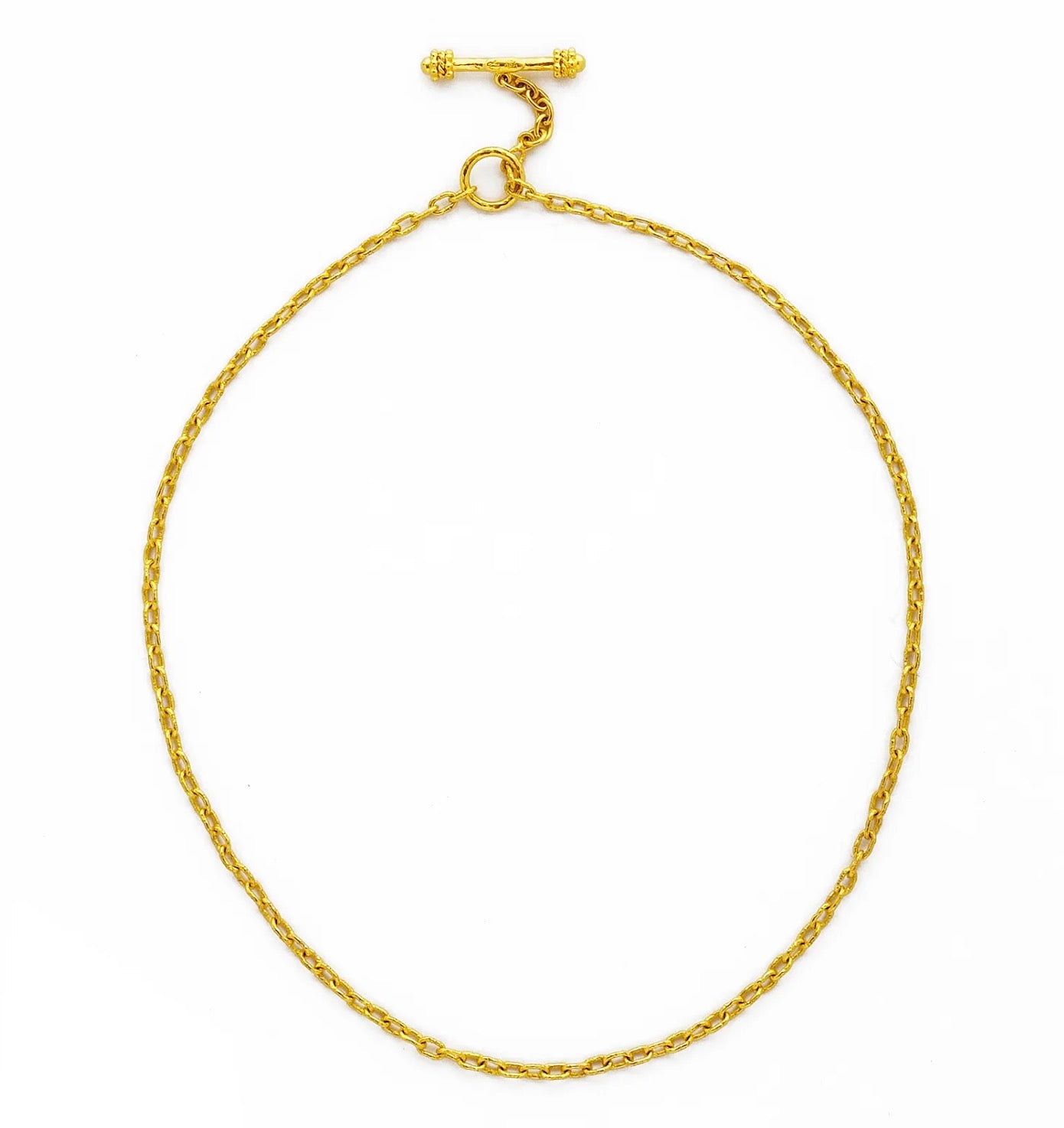 Very Fine Gold Chain Necklace - 17"