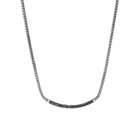 Essential Pave Necklace in Black Sapphire