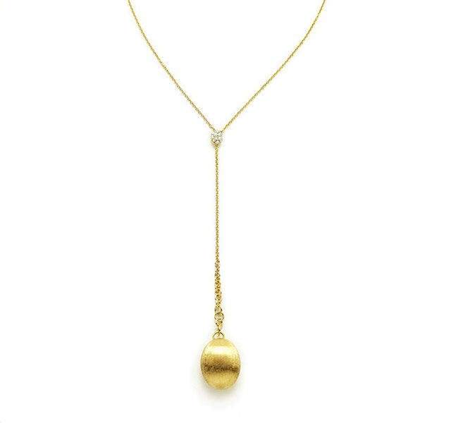 'Dancing In The Rain' Lariat Necklace with Diamonds