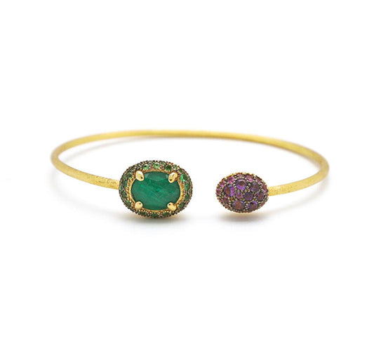 Dancing In The Rain Reverse Open Cuff Bangle