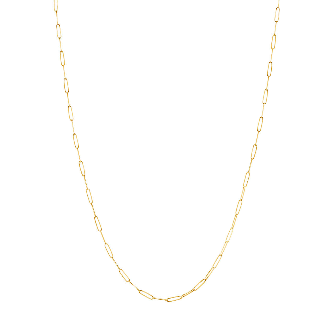 Long Link Gold Chain Necklace 20"