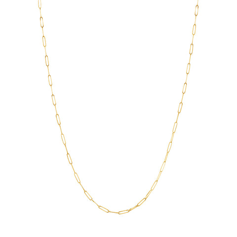 Long Link Gold Chain Necklace 20"