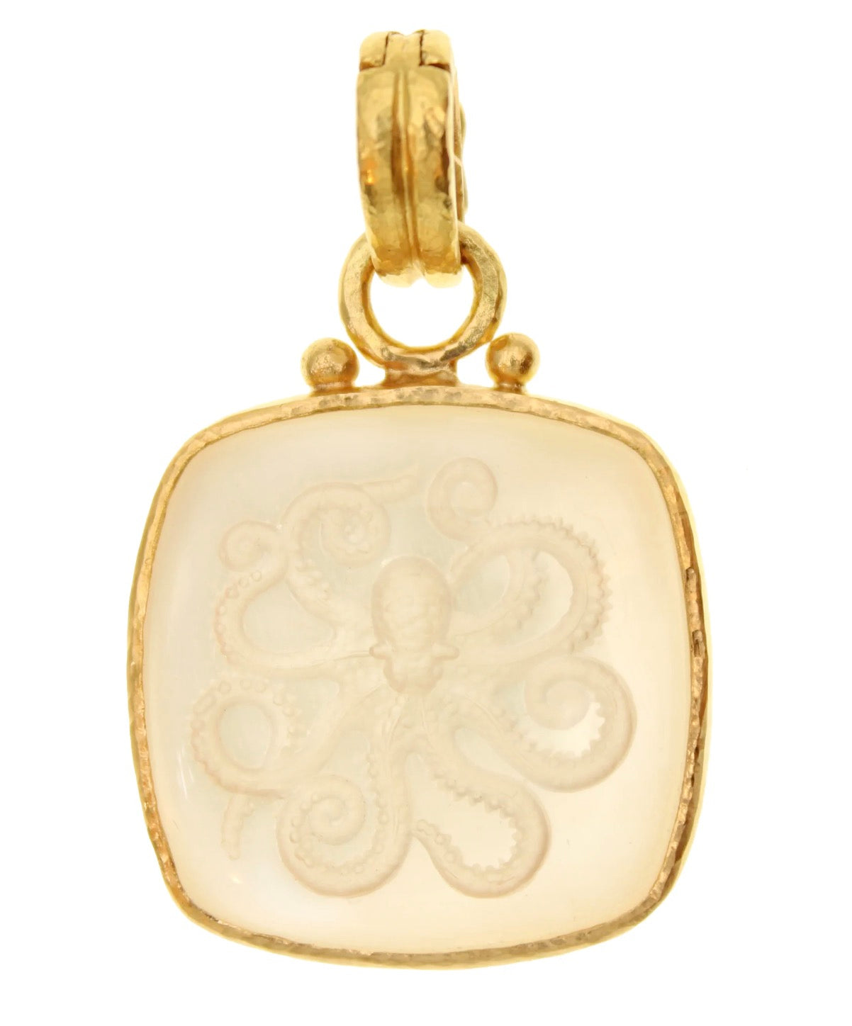 Rock Crystal Octopus Pendant