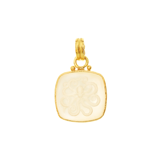 Rock Crystal Octopus Pendant