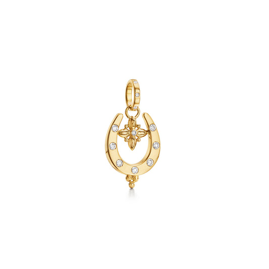 Horseshoe Charm with Diamonds