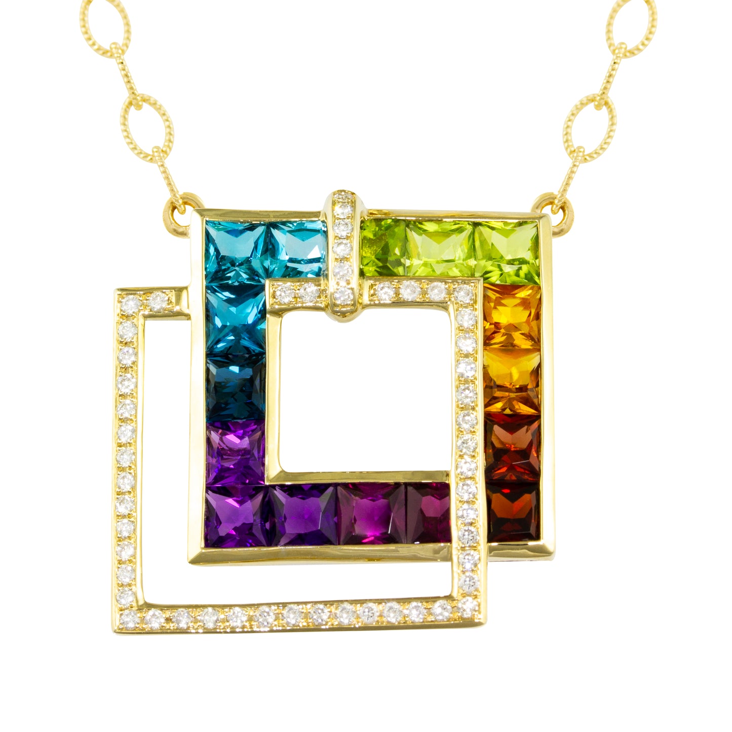 Malibu Nouveau Necklace with Mixed Gemstones