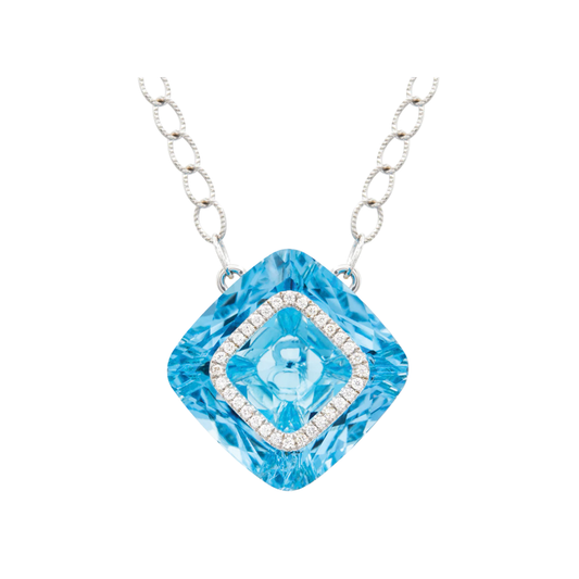 Valentina Necklace in Blue Topaz