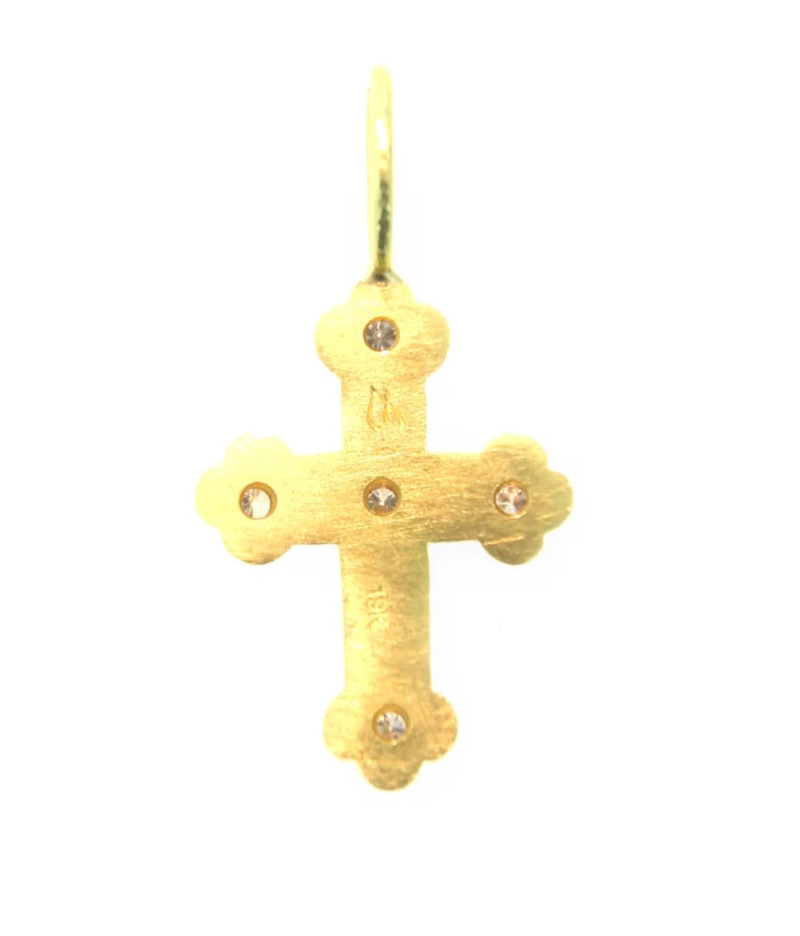 Diamond Byzantine Cross Pendant