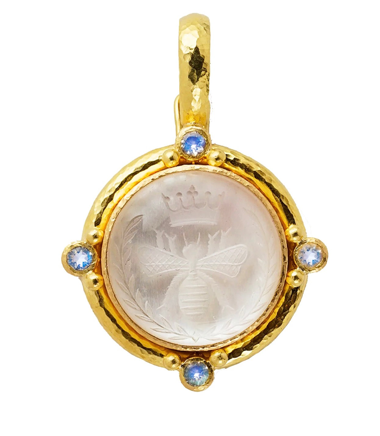 Rock Crystal Queen Bee Pendant