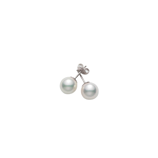 Akoya Pearl Stud Earrings A 7x7.5mm