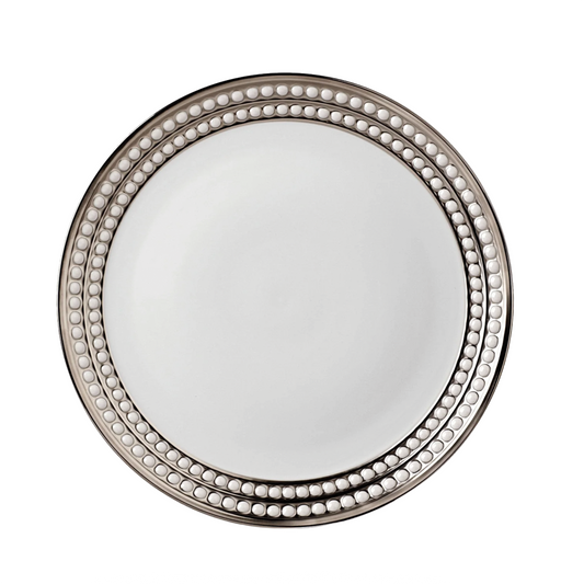 L'Objet Perlée Platinum Dinner Plate