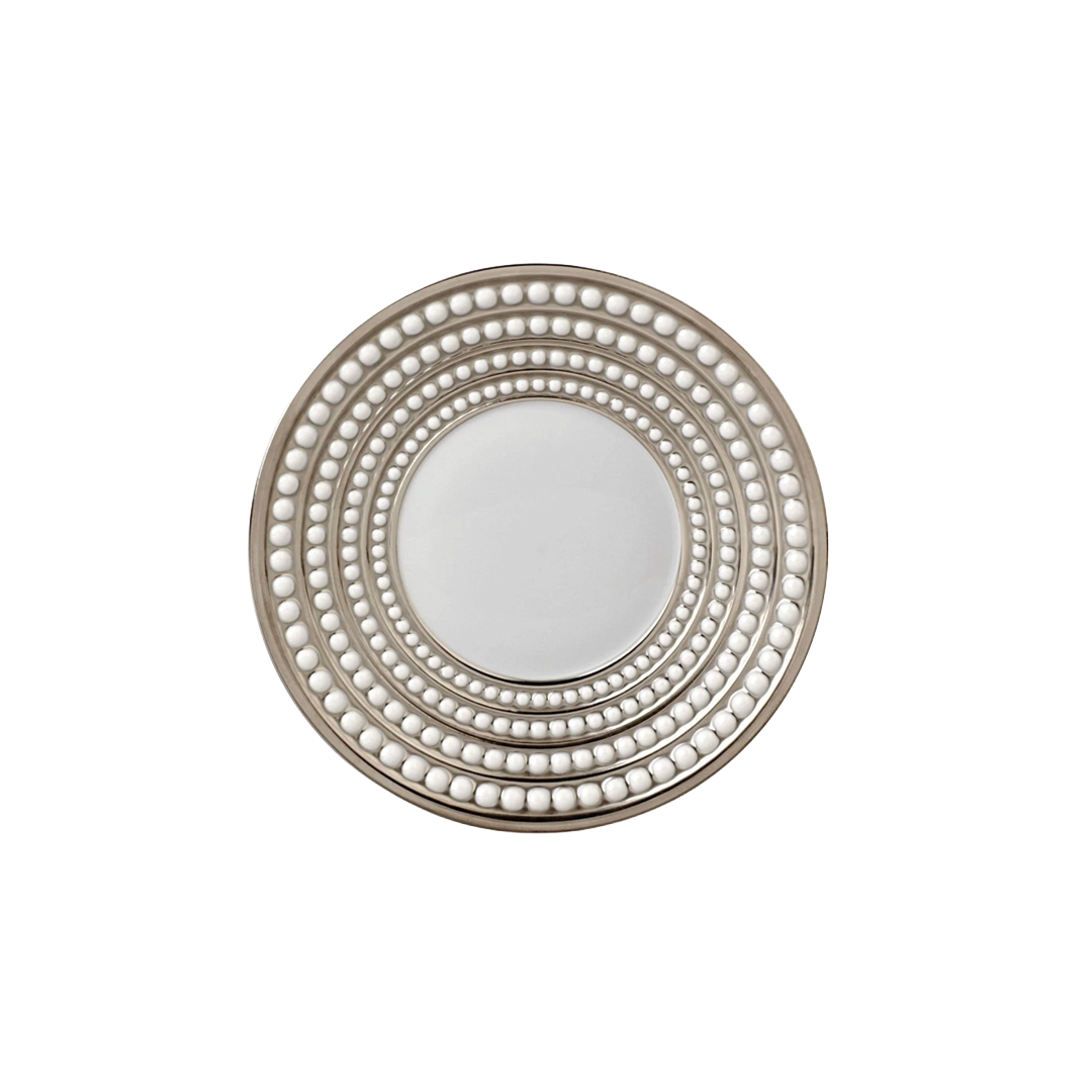 L'Objet Perlée Platinum Saucer
