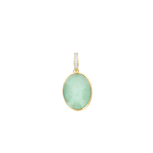 Large Jadeite and Diamond Boules Charm