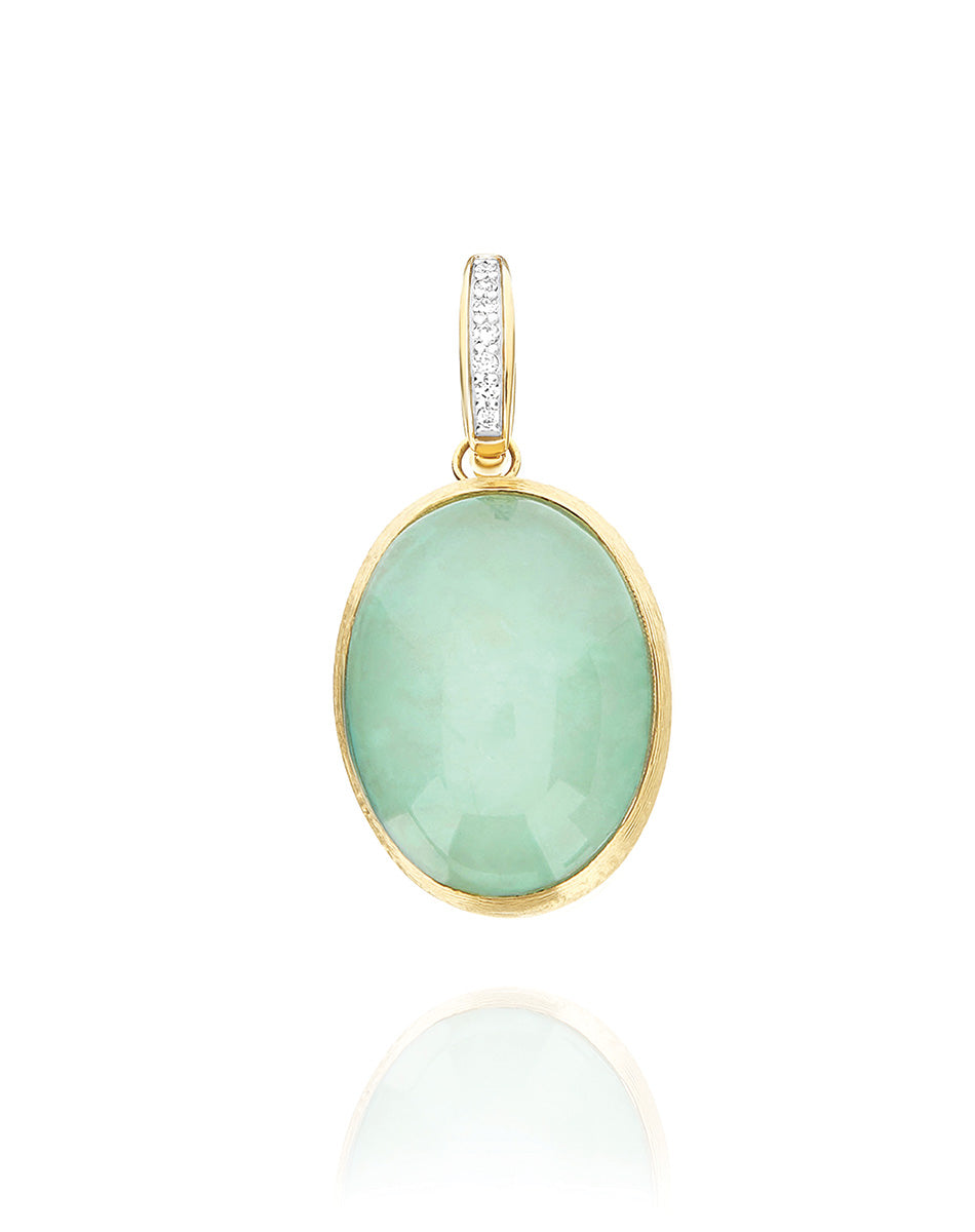Large Jadeite and Diamond Boules Charm