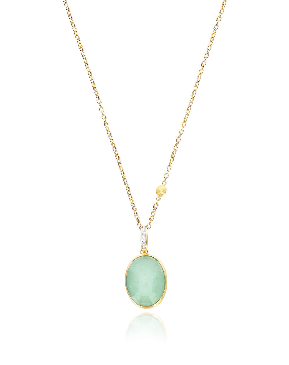 Large Jadeite and Diamond Boules Charm