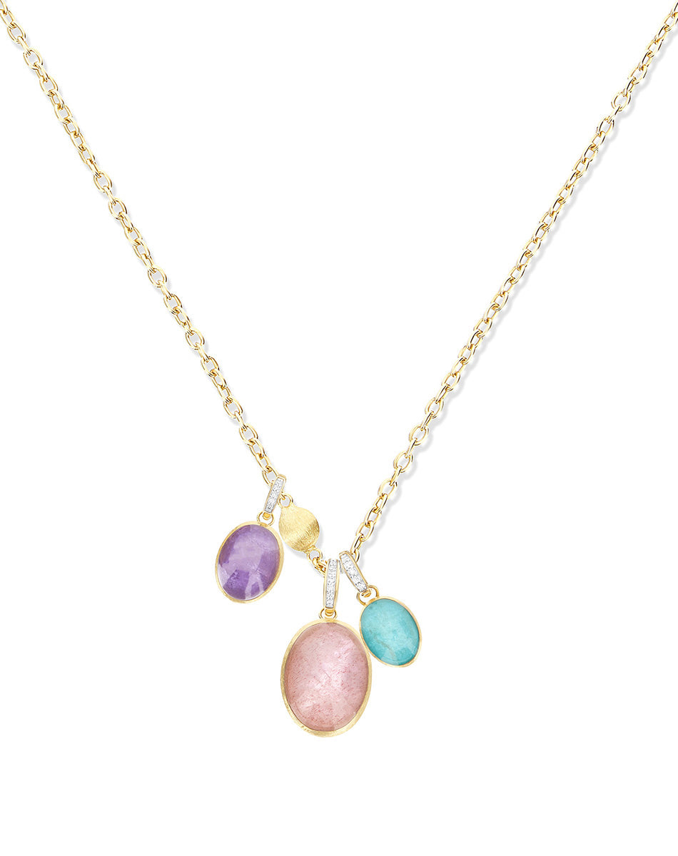 Medium Lepidolite and Mother of Pearl Boules Charm