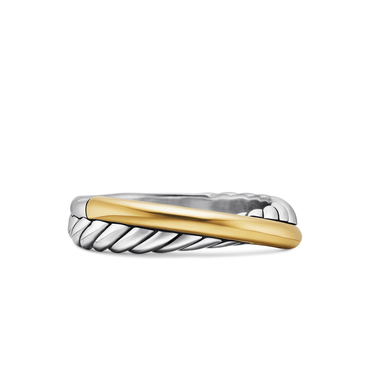 Crossover Ring with 18K Yellow Gold