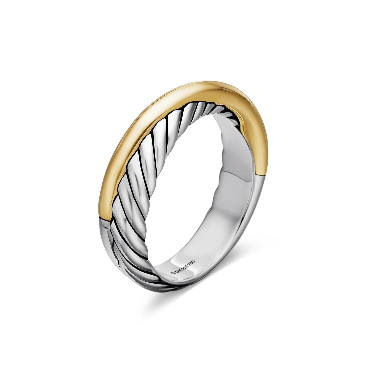 Crossover Ring with 18K Yellow Gold