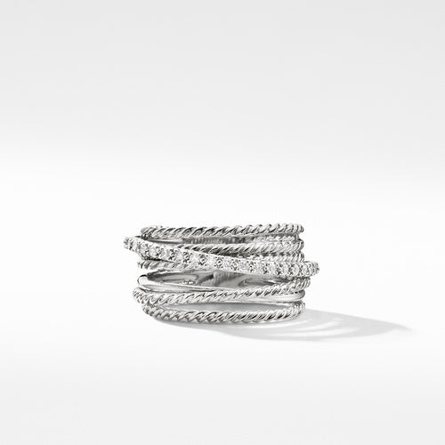 The Crossover Collection® Wide Ring with Diamonds