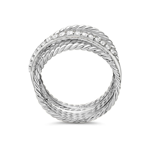 The Crossover Collection® Wide Ring with Diamonds