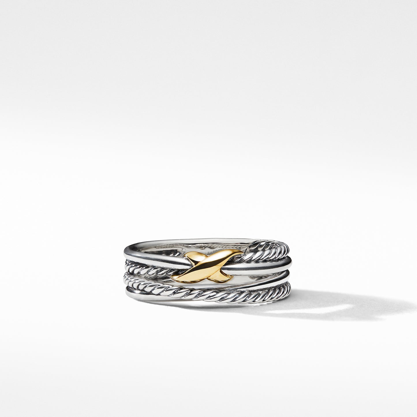 X Crossover Band Ring