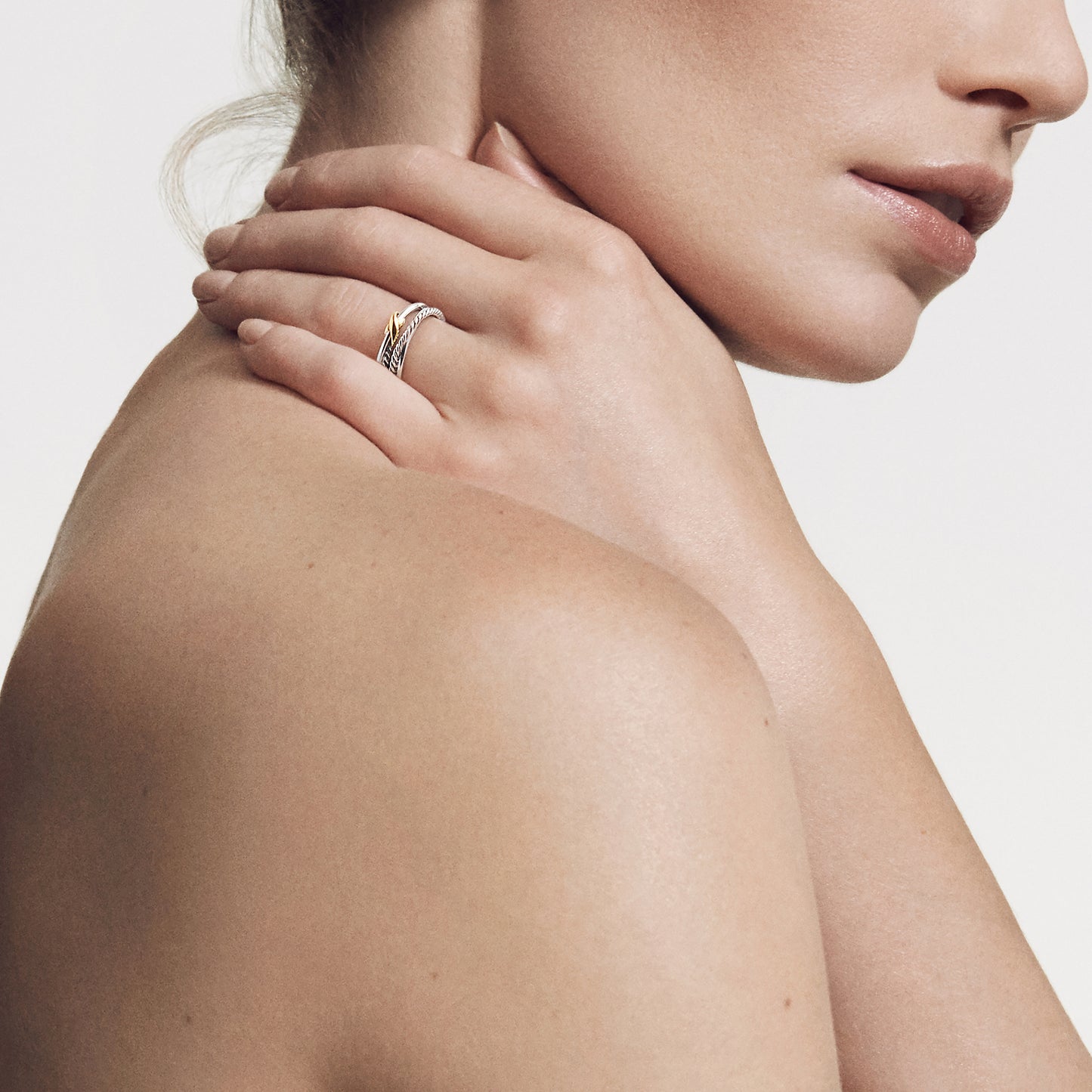 X Crossover Band Ring