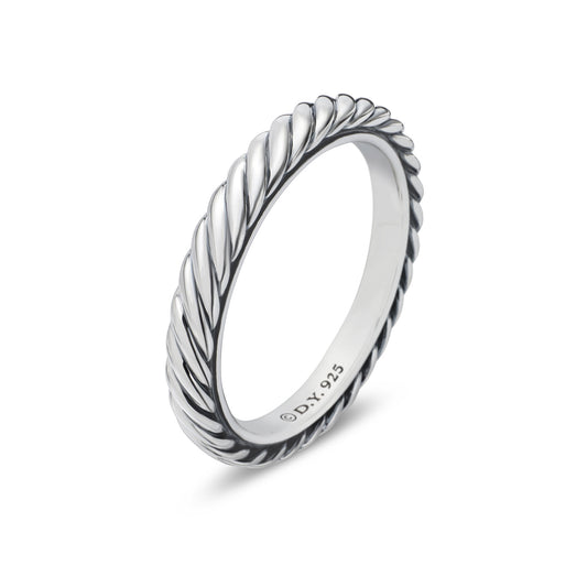 Cable Collectibles® Stack Ring in Sterling Silver