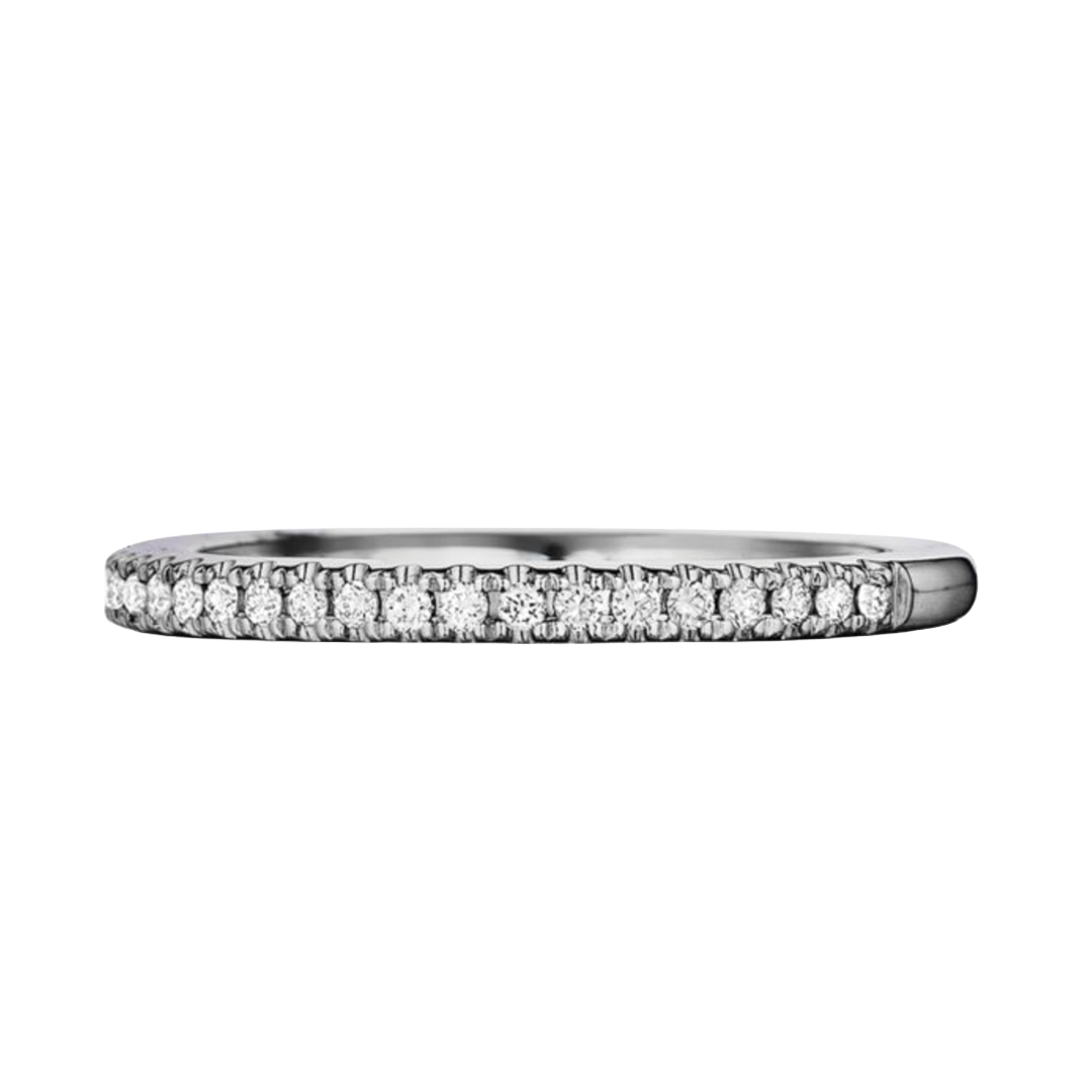 Halfway Split Prong Diamond Band