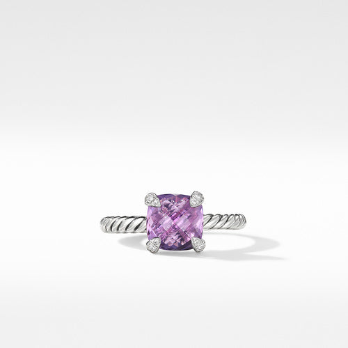Chatelaine® Ring with Amethyst and Diamonds