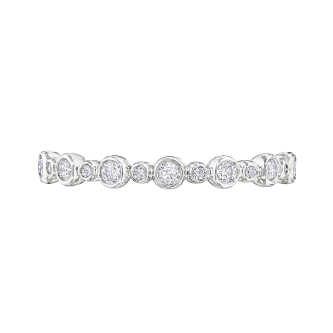 Halfway Bezel-Set Diamond Band
