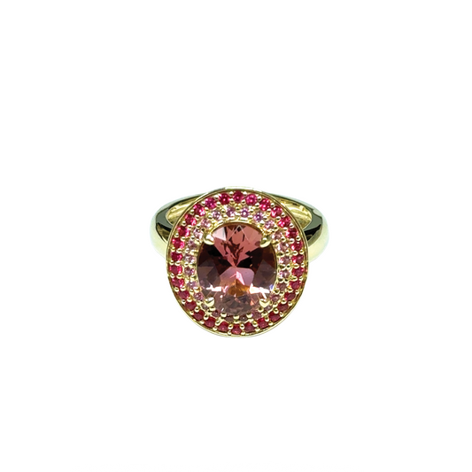 Astor Pink Tourmaline and Spinel Ring