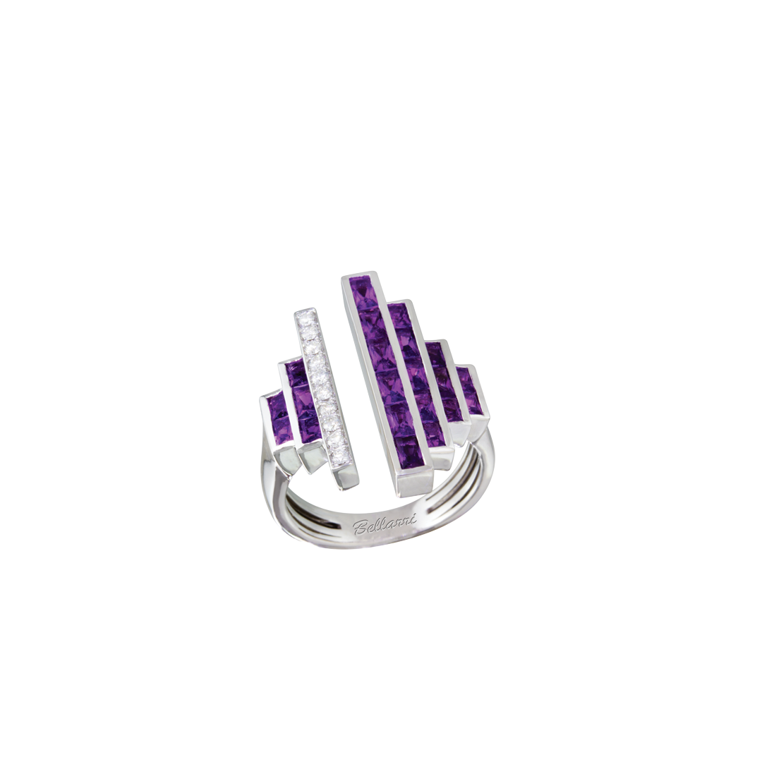 Amethyst and Diamond Ring