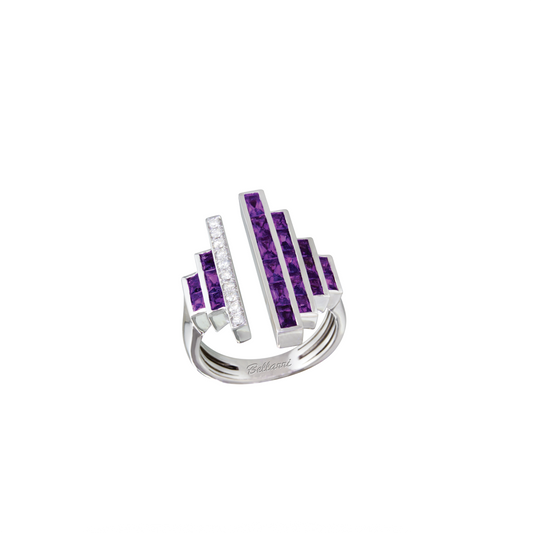 Amethyst and Diamond Ring