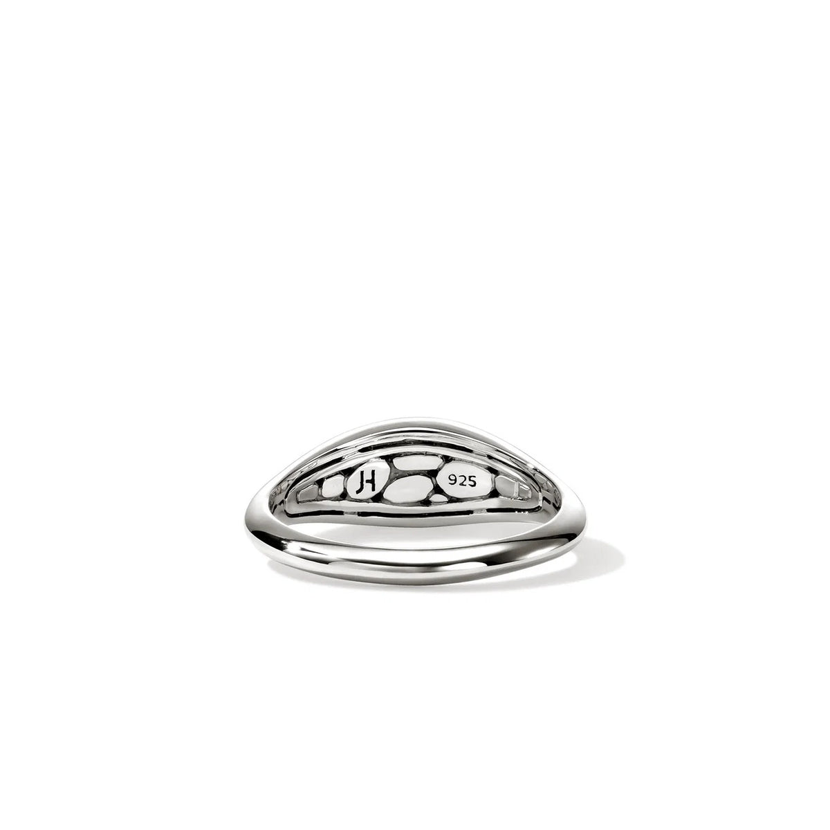 Pebble Small Ring with Black Sapphires