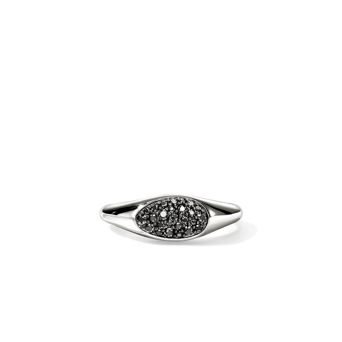 Pebble Small Ring with Black Sapphires