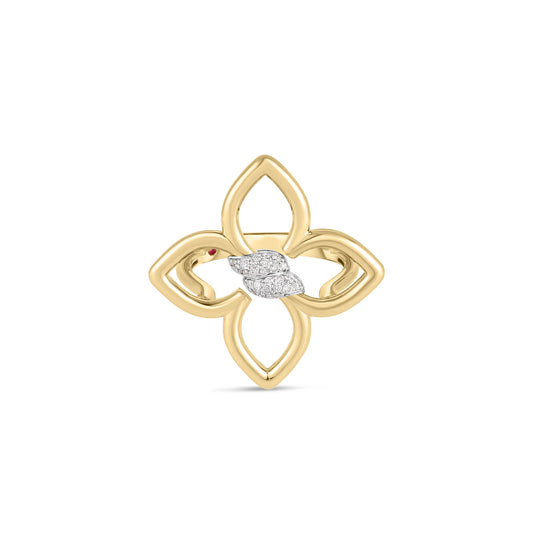 Cialoma Small Diamond Ring in Yellow Gold