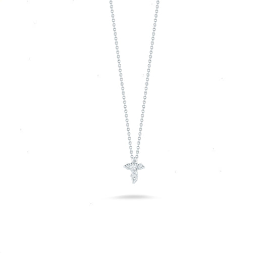 Tiny Treasures Diamond Cross in White Gold