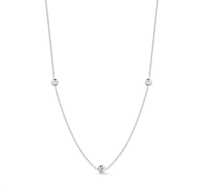 Diamonds by the Inch Three Station Necklace