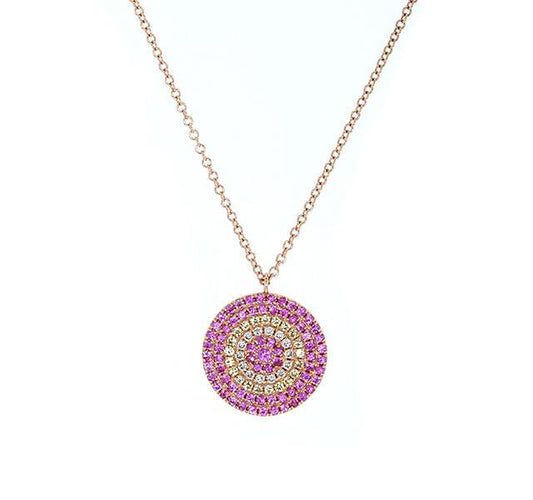 Rose Gold Evil Eye Pendant