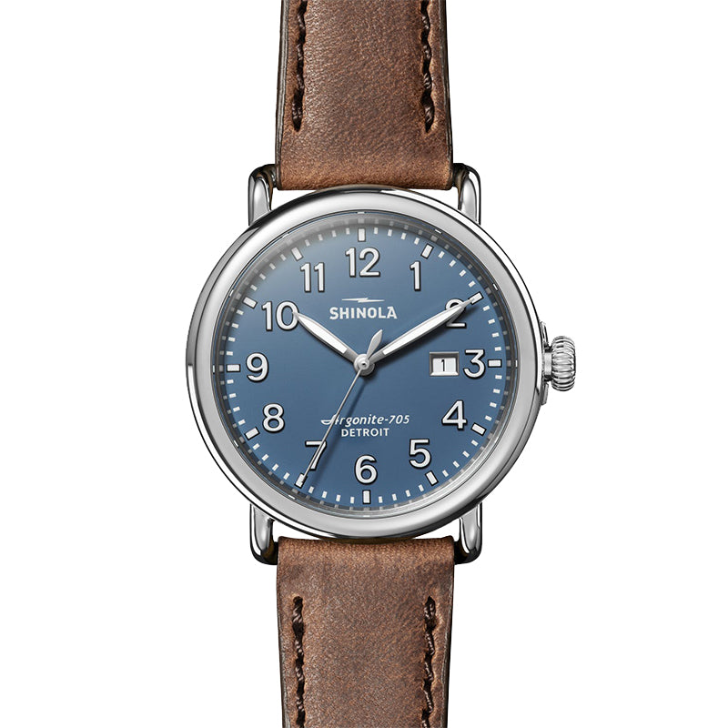 41mm Runwell Date With Blue Dial