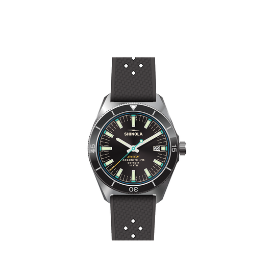 Duck 40 mm Black Dial with 3-Hands